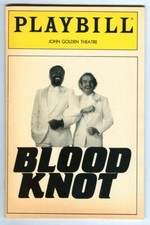 Vintage 1986 BLOOD KNOT at John Golden Theatre BROADWAY Playbill! Original Run!