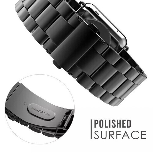 Silver Stainless Steel Metal Watch Band Strap For Apple Watch Series 6 40mm - Picture 8 of 11