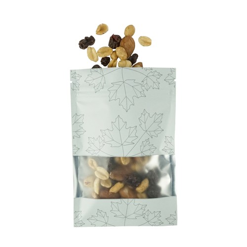 Pastel White Food Bags with Window Leaf Print Storage Bags Smell Proof Pouches - Picture 7 of 8