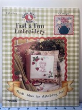 GOOSEBERRY PATCH Embroidery Pattern Book - FAST FUN EMBROIDERY 36 Pages