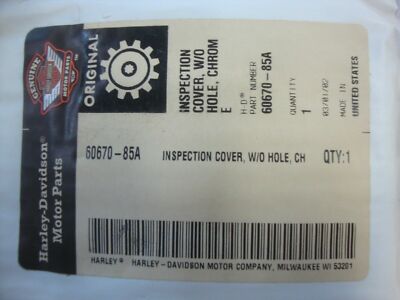 【YAMAHA】 Harley Davidson CHROME inspection cover w/ gasket #60670-85A