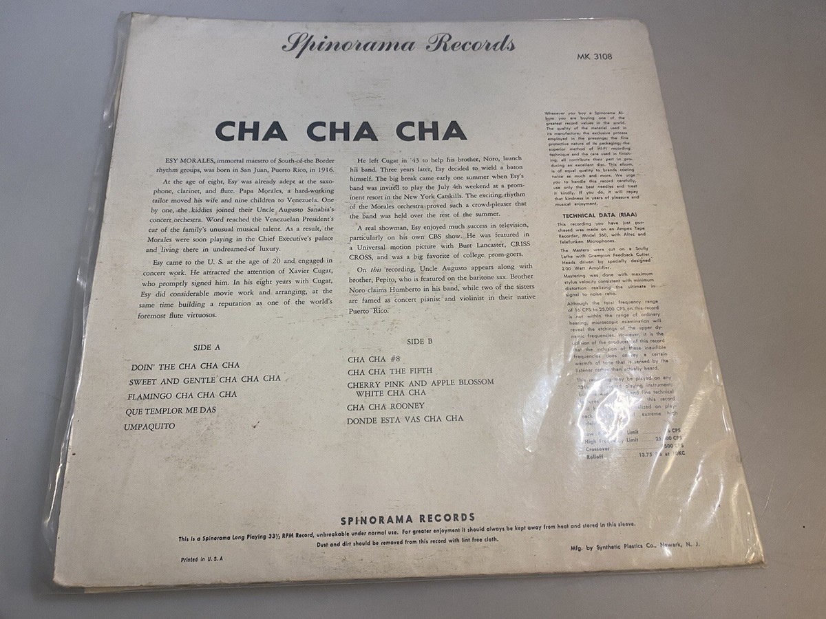 Esy Morales “Cha Cha Cha and Rhumbas” LP Album Spinorama Records