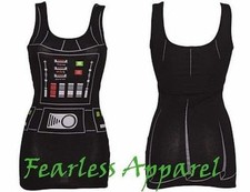 Authentic Star Wars I Am Darth Vader Juniors Costume Tank Tunic Dress S-Xxl