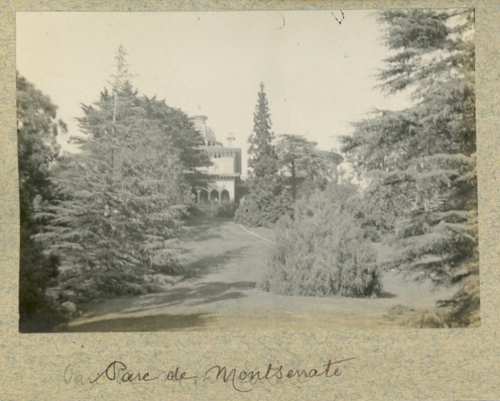 Portugal, Sintra, Parc de Montserrat  Vintage silver print.  Tirage argentiq - Afbeelding 1 van 1