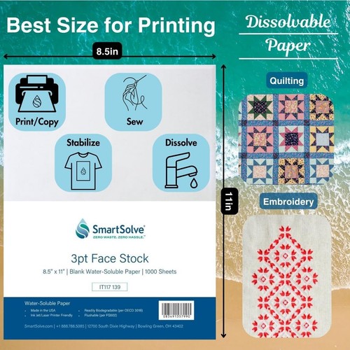 3 pt. Water-Soluble Paper | Dissolves Quickly in Water | Biodegradable | Eco-... - Picture 4 of 8