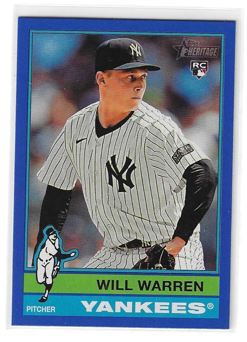 2025 Topps Heritage - Dark blue Border #281 Will Warren (RC)