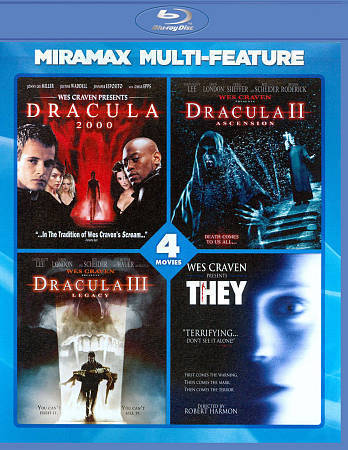 Wes Craven 4 Film Collection: Dracula 2000/Dracula II &  III/They Blu-ray NEW - Picture 1 of 1