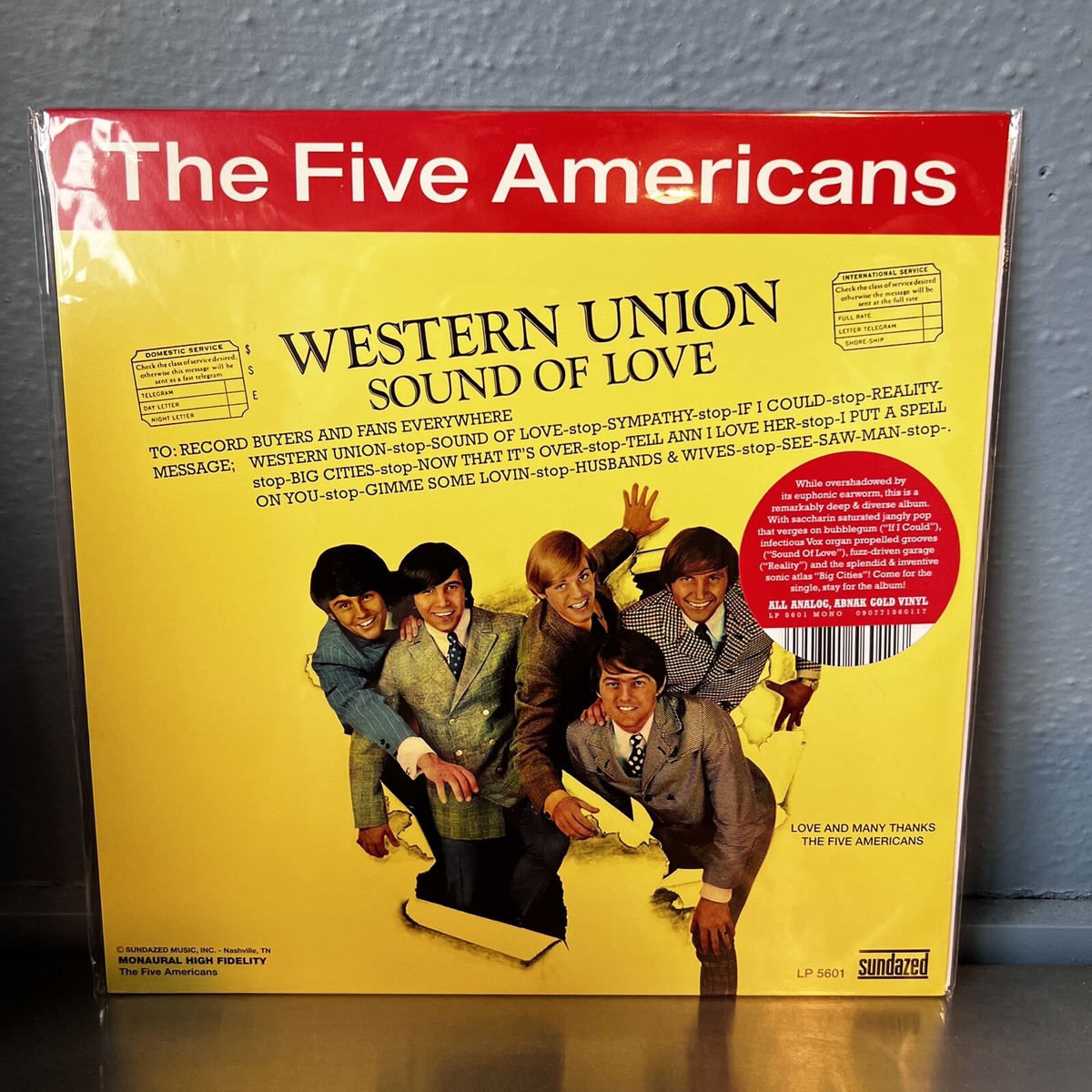 米7” The Five Americans Sound Of Love AB120 Abnak Records /00080 Amazon.com: The Five Americans ‎- Western Union / Sound Of