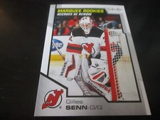 gilles senn (new jersey devils -goalie) 2020/21 o-pee-chee ROOKIE card #615 mint