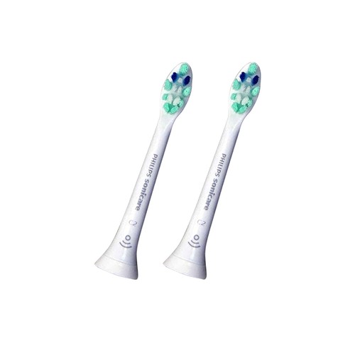 2x Philips Sonicare C2 Optimal Plaque Control White Brush Heads | No Box - Picture 2 of 2