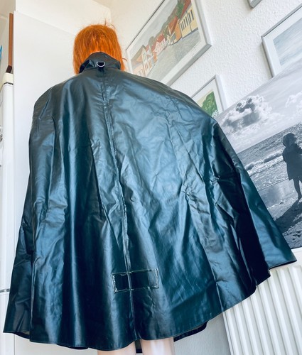 Regencape Friesennerz PVC Mantel Ölzeug Rubber Gummi Raincoat Oilskin Gummimante - Bild 4 von 8