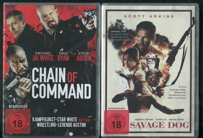 Chain of Command + Savage Dog (DVD) Michael J. White, Scott Adkins (UNCUT)(NEU)