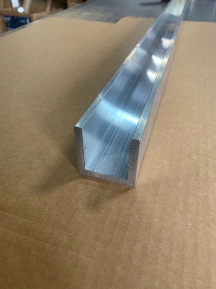 1/4" Thick x 2" x 2" 6063-T52 Aluminum Channel x 48" Long, Sharp Corner Channel - Image 3 of 3