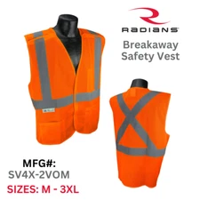 Mesh X-Back Type R Class 2 Breakaway Safety Vest - Radians #SV4X-2VO - (SIZE)