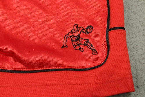 Vintage 90s AND 1 One Red Basketball Shorts Boy's Size XL 14-16 Player Logo - Picture 3 of 9