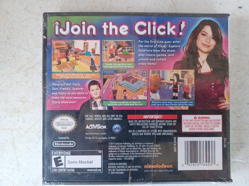 Nintendo Ds i Carly 2 Activison New Sealed i Join The Click Nickelodeon Official - Picture 3 of 4