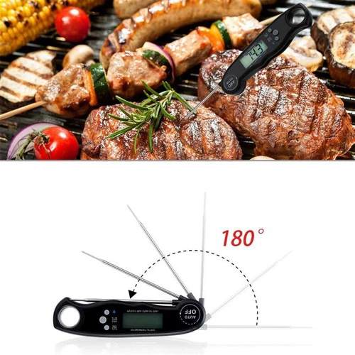 Digitales LCD-Einstech Thermometer Fleisch Braten Küchen Lebensmittel BBQ-Grill - Bild 5 von 11