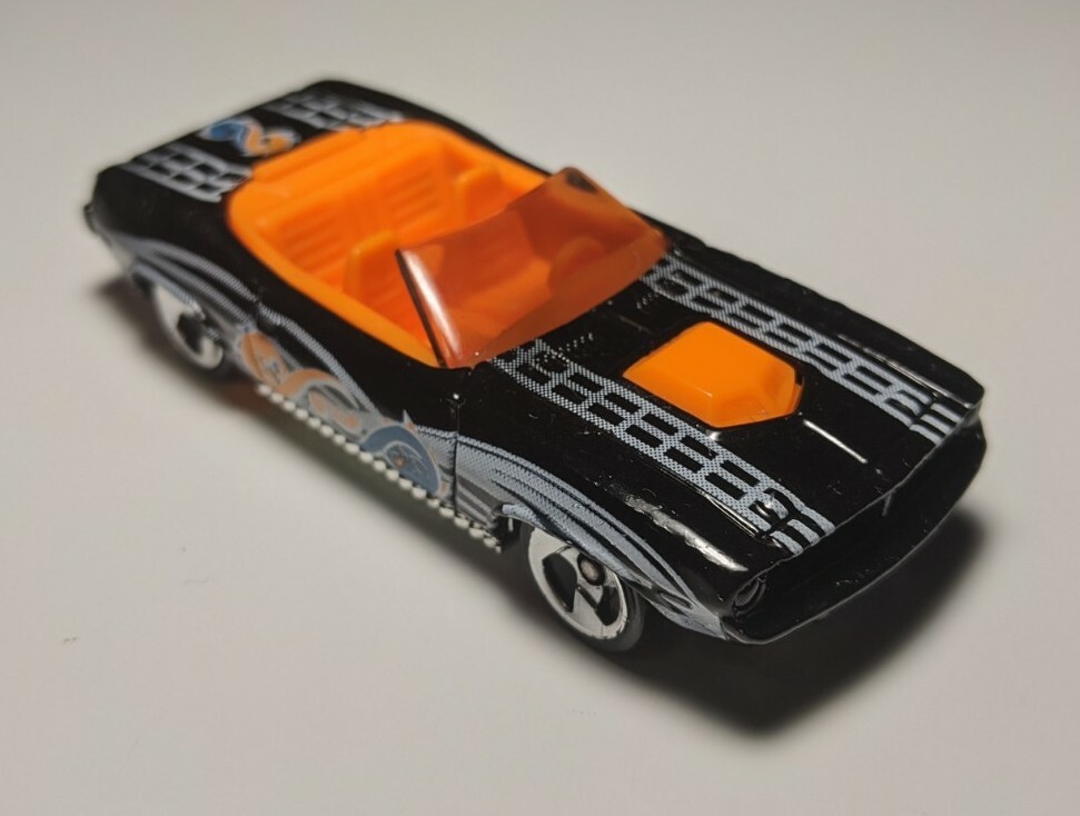 1996 HOT WHEELS Black '70 PLYMOUTH KING CUDA 1/64 Diecast