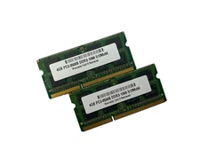 8GB 2 x 4GB PC3-8500 DDR3 1066MHz Laptop SODIMM Memory RAM Apple Dell HP Lenovo