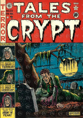 Tales from the Crypt comic book cover Halloween Unisex Creepy Tee T Shirt # 22