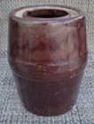 NICE SIGNED RED WING STONEWARE WAX SEALER MINNESOTA ONE QUART FRUIT JAR