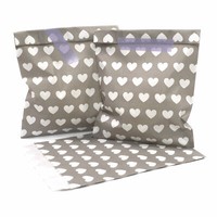 100 Frau Wundervoll PapiertüTen Taupe, Herzen Candy Bag Candy Bar
