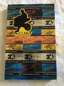 Drew Estate Acid custom cigar band art - w/ Acid sticker 9 1/2" x 6 1/4"
