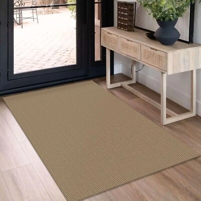 KOZYFLY Washable Entryway Rug 3x5 Ft Area Rugs Cotton Rubber Backed Throw Rug... - Image 1 of 4