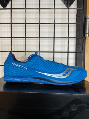 Saucony Men's Vendetta Track and Field Shoe, Blue/Silver, size 13 Medium  US