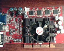 AGP card ATI Radeon 9500 Pro 128M 109-A05600-00 102A0560100 Video VGA DVI