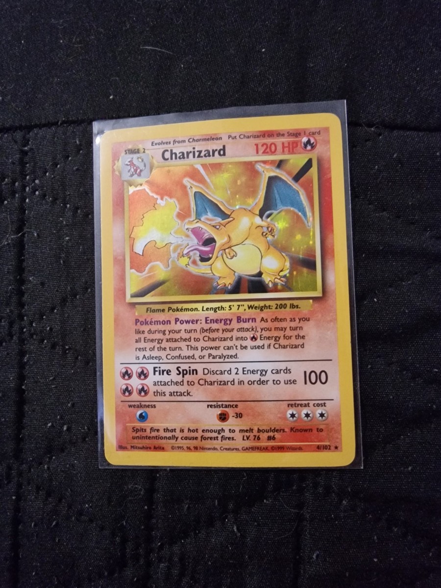 Pokémon TCG Charizard From Base Set 4/102 Holo Rare | eBay UK