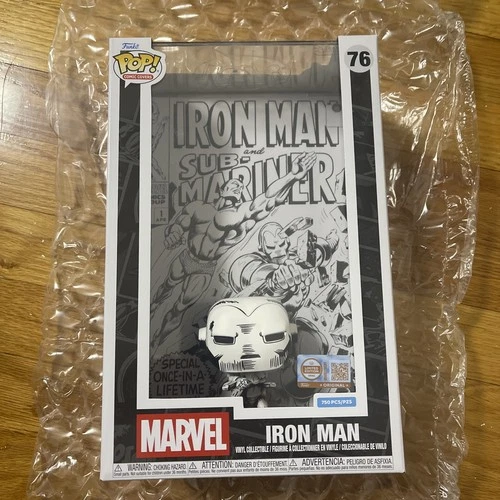 Funko POP! Comic Covers #76 Iron Man #1 (Black & White) 💥Grail LE to 750💥