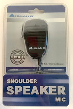 NEW Midland AVPH10 Black Shoulder Speaker Mic 3.5mm Audio Jack for GMRS Radios 