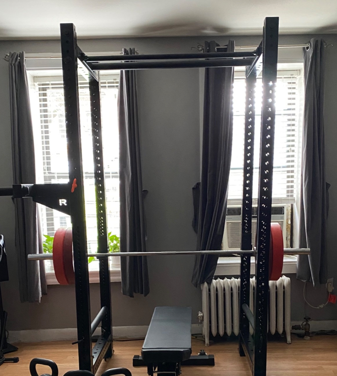 Rogue Fitness Monster Light Rack, Rogue Seat, Rogue Plates & Rogue