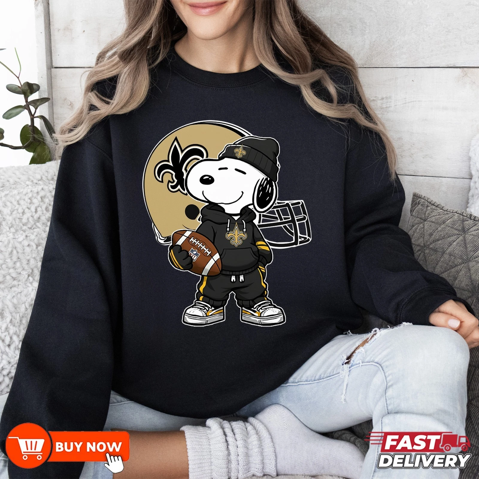 New Orleans Saints Football Sweatshirt