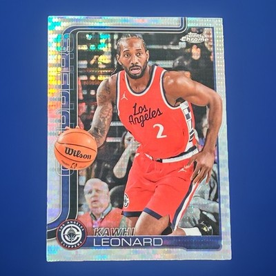 Kawhi Leonard Pulsar Refractor 2025-26 Topps Chrome #44 | eBay