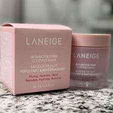 LANEIGE Bouncy Firm Radiance Boosting Sleeping Mask Peony Collagen Complex 2 oz