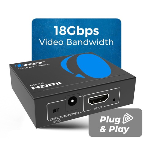 HDMI Splitter 1 in 2 Out - For TV Mirror Only - Not for Multi Monitors, No HD... - Picture 4 of 9