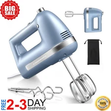 Electric Kitchen Hand Mixer Handheld Mixer 5 Speed 300W with Turbo for Baking