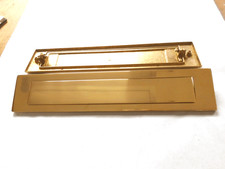 Briefeinwurf Messing edel Neu Briefschlitz Briefklappe zeitloses Design Post