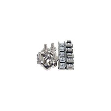 Startech CABSCREWM62 M6 MOUNTING SCREWS SILVER 100 PACK SERVER RACK M6 CAGE NUTS