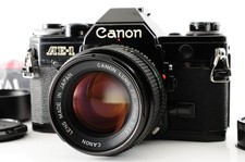  Excellent Canon AE-1 Black 35mm Film Camera FD 50mm f1.4 Lens from Japan 154