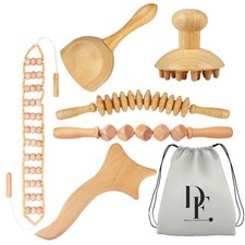 6-in-1 Wood Therapy Massage Tools   Lymphatic Drainage Massager Maderotera