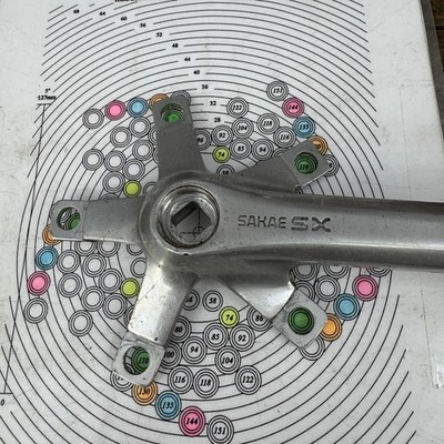 Vintage Sakae SX Crank Arm TRIPLE RIGHT 170mm 110 BCD Japan Square