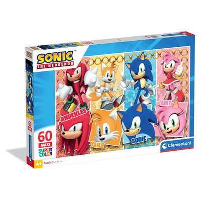 60-teiliges Puzzle. MAXI Super Color. Sonic