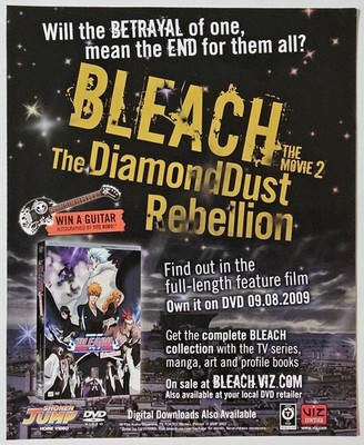 Bleach Movie 2 Diamond Dust Rebellion Magazine Print Ad Viz Media 2009