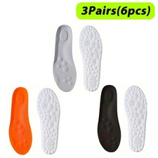 3Pairs Cushioning Insoles Memory Foam Work Sports Soft Comfort Insoles US7-14 