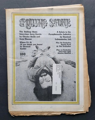 Rolling Stone Magazine Issue 100 January 20 1972  Jerry Garcia