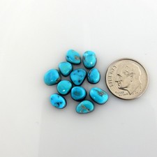 Natural Kingman Arizona Turquoise Blue Cabochons Gemstones k272