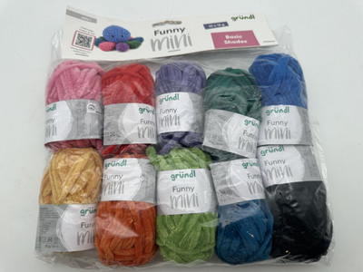 Gründl Funny Mini Basic Shades 10er Set 18m 15g Ideal für kreative Projekte